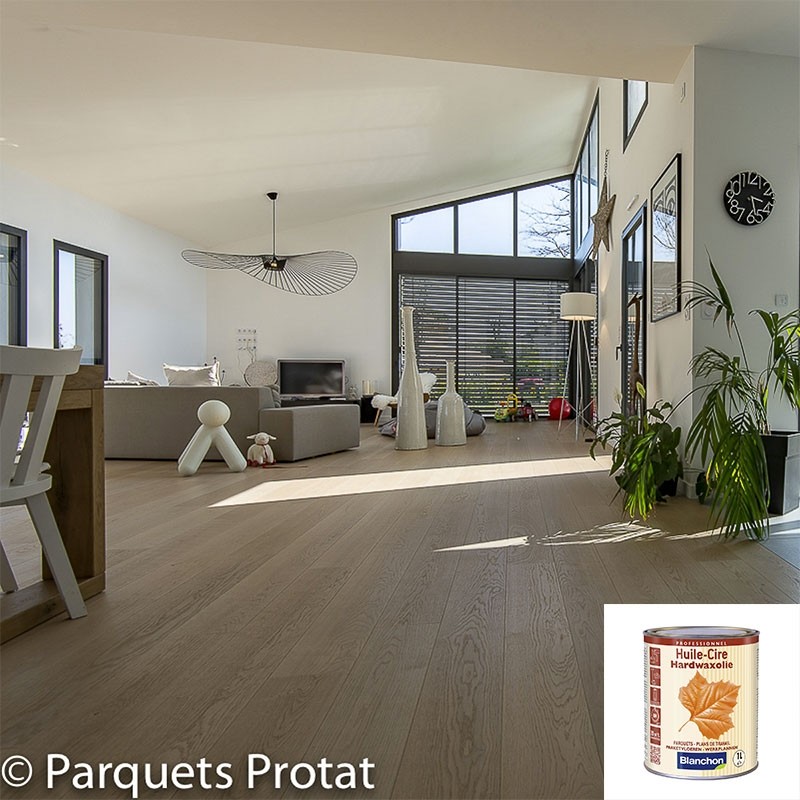 Cire Teintée Blanche Huile Cire Gris Blanc