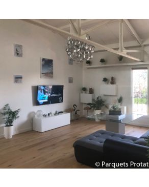 PARQUET CHENE MASSIF 20 x 180 mm AVEC 2 CHANFREINS CARACTERE