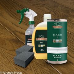 PACK HUILE RUBIO POUR 55 M2 - COULEUR CASTLE BROWN