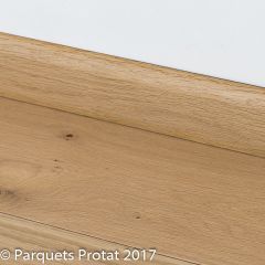 PLINTHE CHENE MASSIF 13 x 70 mm 1er BIS BORD ARRONDI