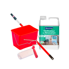 Kit de rénovation pour 30 m2 - verni / vitrificateur satiné 