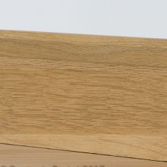 PLINTHE CHENE MASSIF 13 x 70 mm NATURE BORD DROIT