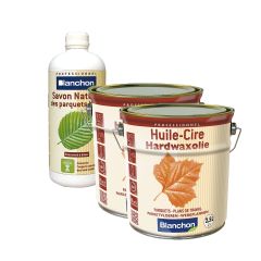 PACK HUILE-CIRE BLANCHON POUR 50 M2 - COULEUR BOIS FLOTTE
