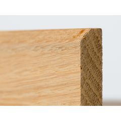 Plinthe chêne massif hauteur 70 mm bord chanfreiné, choix 1er Bis