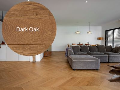 Parquet chêne point de Hongrie RB, huilé Dark Oak