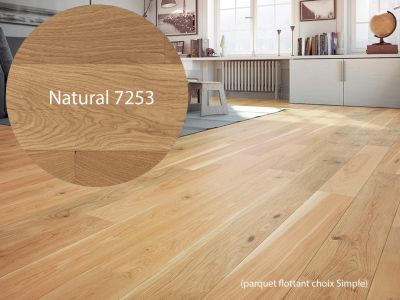 Parquet flottant chêne simple, huilé Natural 7253
