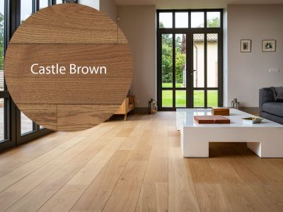 Parquet chêne massif huilé Castle Brown