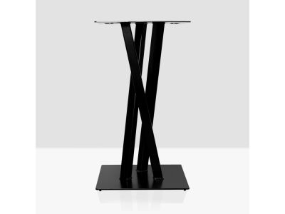 PIED TABLE BISTRO HAUTEUR 71 CM THERMOLAQUE NOIR