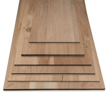 Planche de chêne massif 2 cm d'épaisseur – Brut de Table