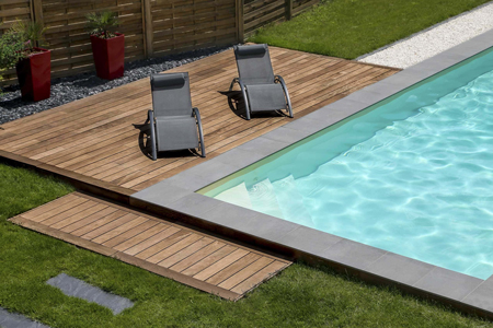 Terrasse en bois exotique