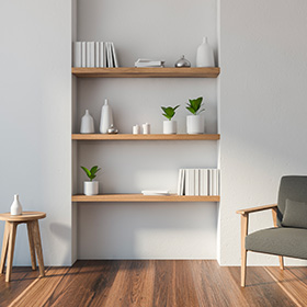 Tablettes et étagères sur mesure