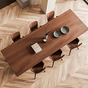 Panneaux et plateaux en bois pour tables et bureaux sur mesure