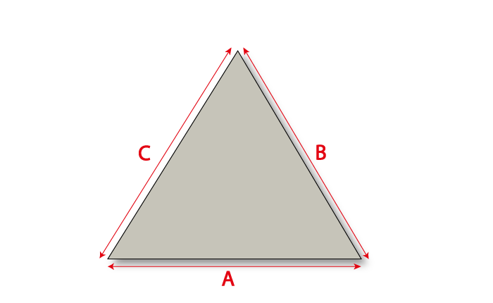 dimensions panneau triangulaire