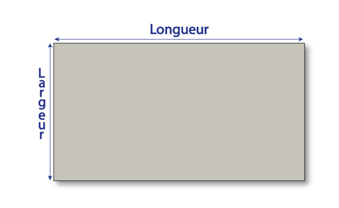 dimensions panneau rectangulaire